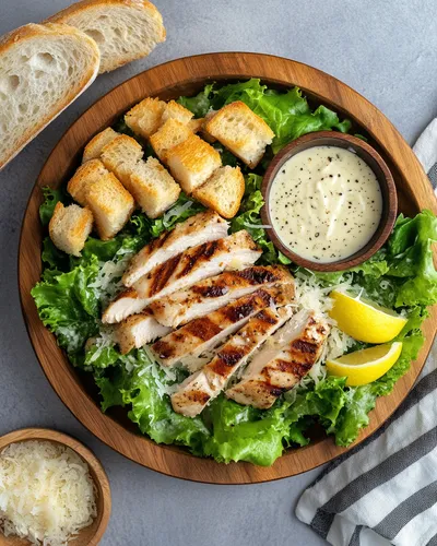 Recette classique de salade César au poulet