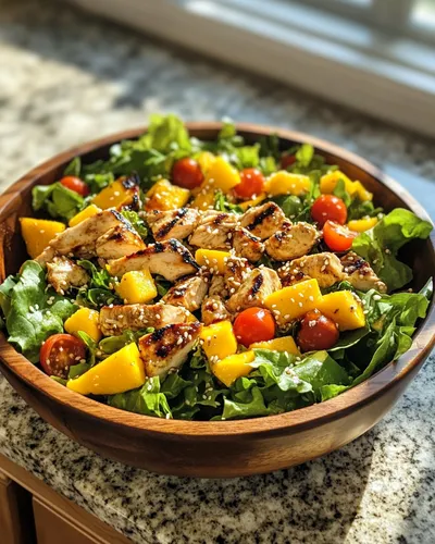 Salade de poulet à la mangue délicieuse