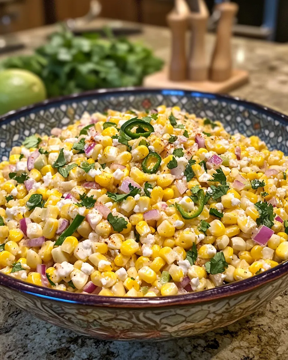 Salade de maïs de rue mexicaine irrésistible