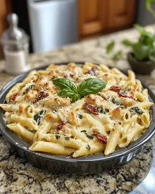 Pâtes crémeuses toscanes en une seule casserole