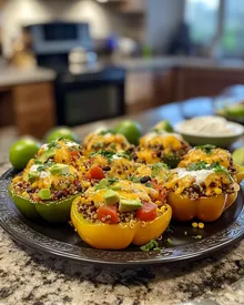 Poivrons farcis délicieux au quinoa